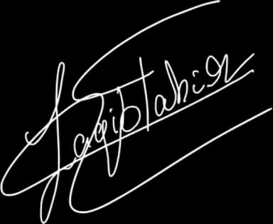 Saqib Tahir's signature
